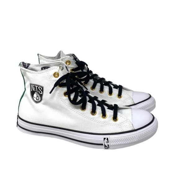 Converse Ctas High Top Canvas White Women's Size Sneakers Custom 172289C-WTBLGR - Picture 5 of 10